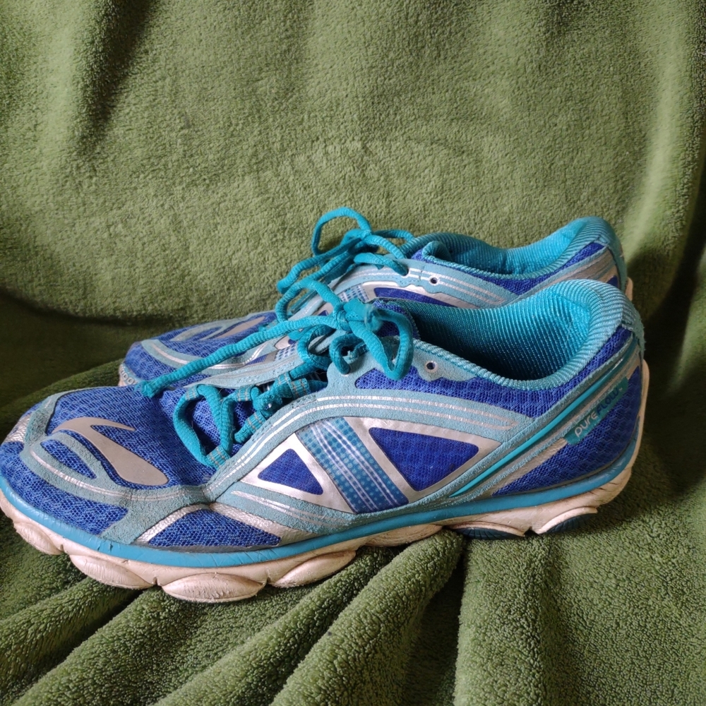 Brooks Size 6 Pureflow 3 Blue Teal Running Training Shoes Womens 1201551B417